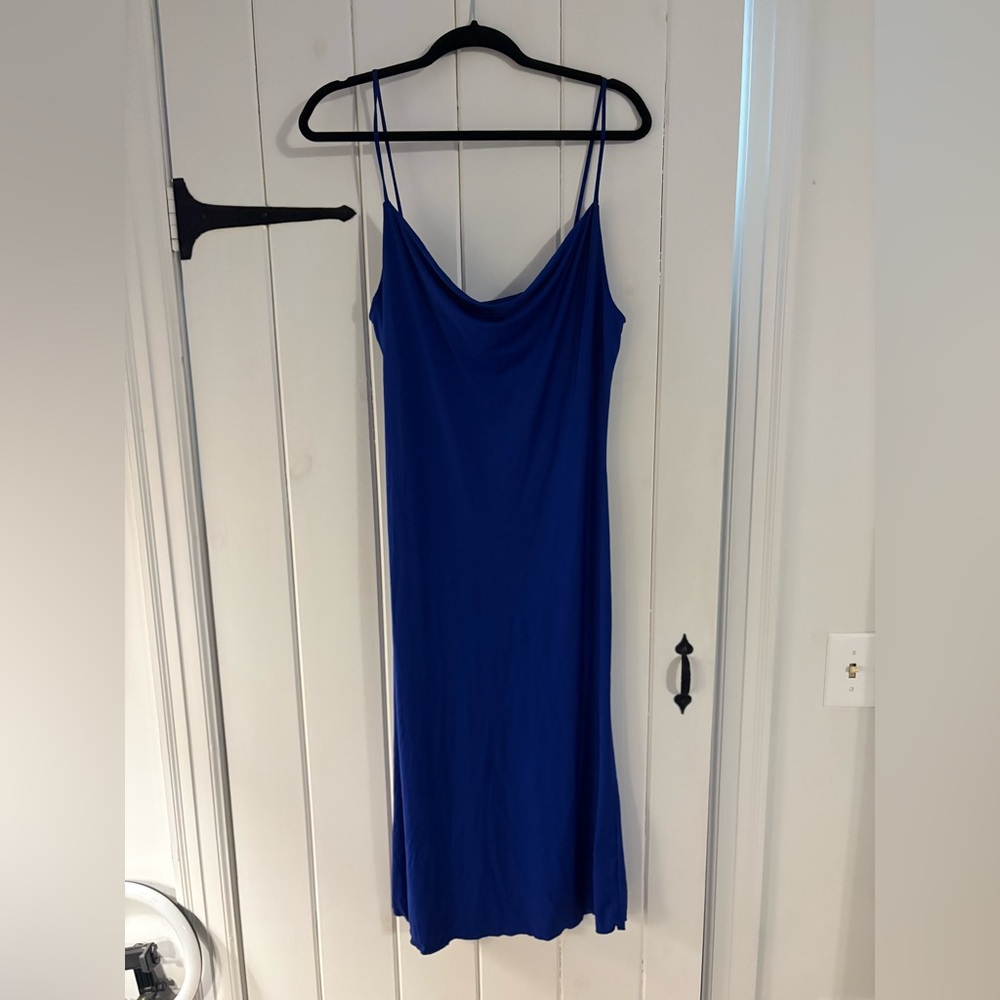 Sincerely Jules Elegant Blue Slip Dress